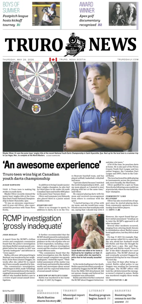 Cover of Truro News