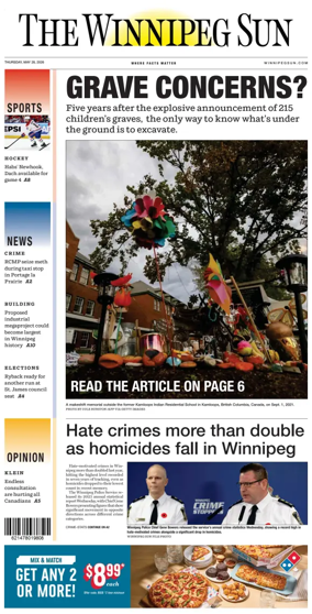 Cover of Winnipeg Sun