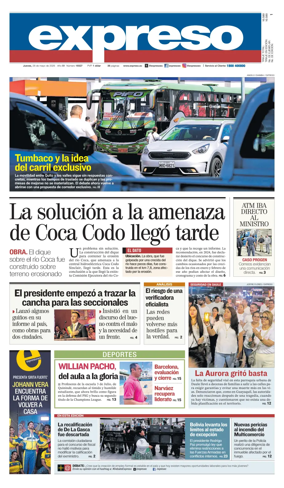 Cover of Diario Expreso