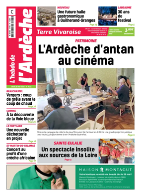 Cover of L'Hebdo de l'Ardeche – edition centre