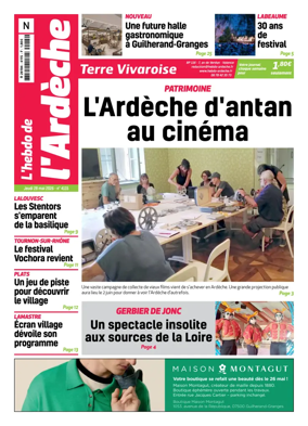 Cover of L'Hebdo de l'Ardeche – edition Nord