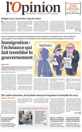 Cover of L'Opinion