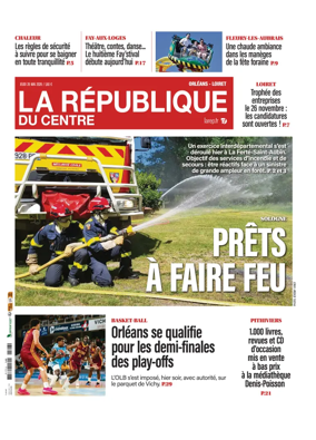 Cover of La Republique du Centre (Orleans - Loiret))