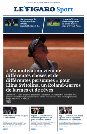 Cover of Le Figaro Sport