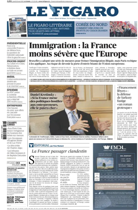 Cover of Le Figaro