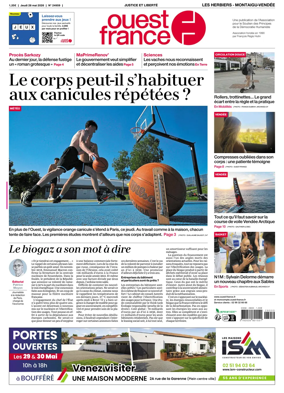Cover of Ouest France (Les Herbiers / Montaigu)