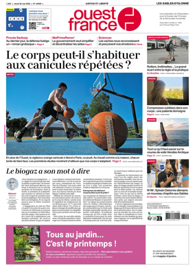 Cover of Ouest France (Les Sables-d'Olonne)