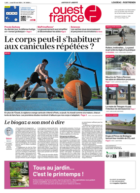 Cover of Ouest France (Loudeac / Rostrenen)