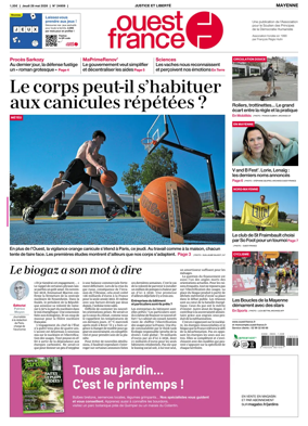 Cover of Ouest France (Mayenne)