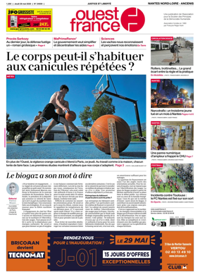 Cover of Ouest France (Nantes Nord-Loire - Ancenis)