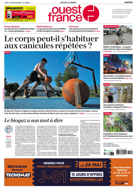 Cover of Ouest France (Nantes)