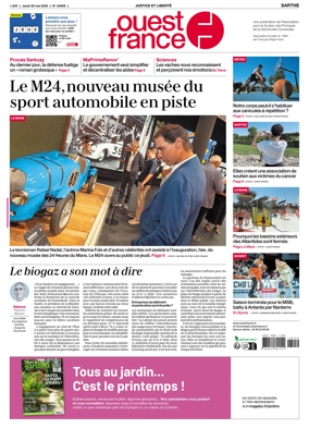 Cover of Ouest France (Sarthe)