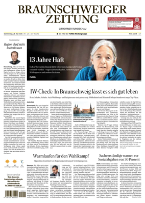 Cover of Braunschweiger Zeitung (Gifhorn)