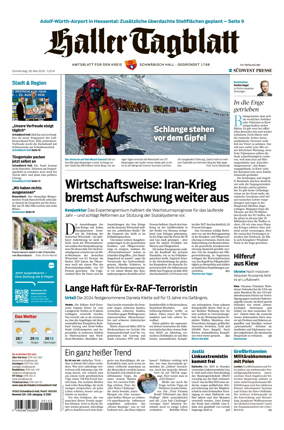 Cover of Haller Tagblatt