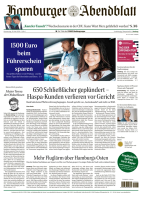 Cover of Hamburger Abendblatt (Harburg)