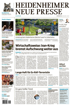 Cover of Heidenheimer Neue Presse