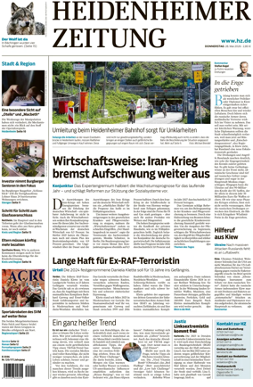 Cover of Heidenheimer Zeitung