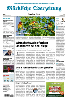 Cover of Markische Oderzeitung Bernau