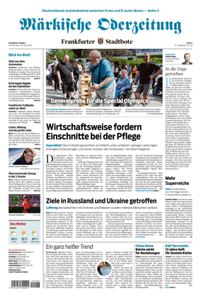 Cover of Markische Oderzeitung Frankfurt (Oder)