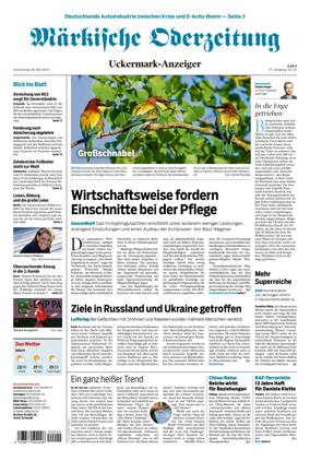 Cover of Markische Oderzeitung Uckermarkanzeiger