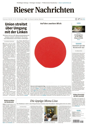 Cover of Rieser Nachrichten