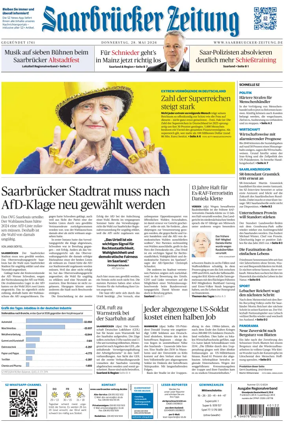 Cover of Saarbruecker Zeitung