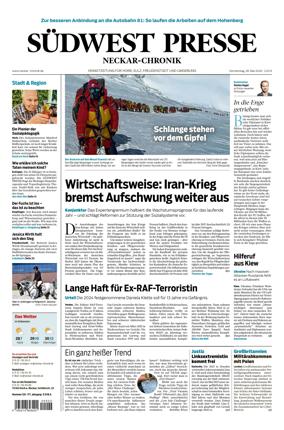 Cover of SUDWEST PRESSE - Neckar-Chronik