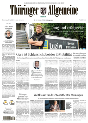 Cover of Thuringer Allgemeine (Eisenach)