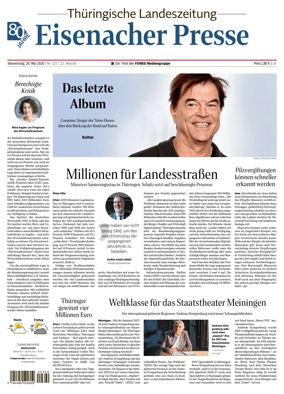 Cover of Thuringische Landeszeitung (Eisenach)