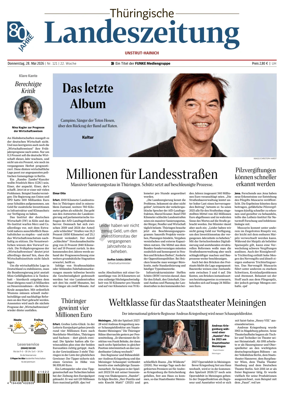 Cover of Thuringische Landeszeitung (Unstrut-Hainich-Kreis)