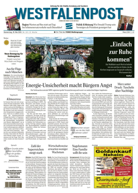 Cover of Westfalenpost (Arnsberg)