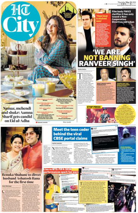 Cover of Hindustan Times (Chandigarh) - City
