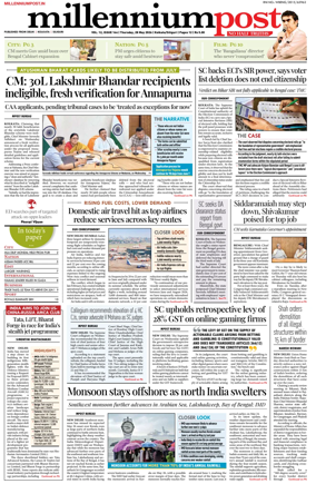 Cover of Millennium Post (Kolkata)