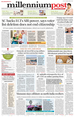 Cover of Millennium Post
