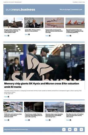 Cover of Euronews Business