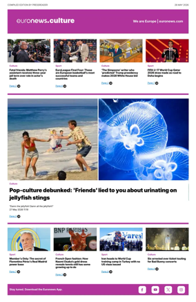Cover of Euronews Culture and Sport Compiled Edition