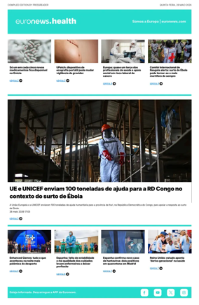 Cover of Euronews Health (Portuguese)