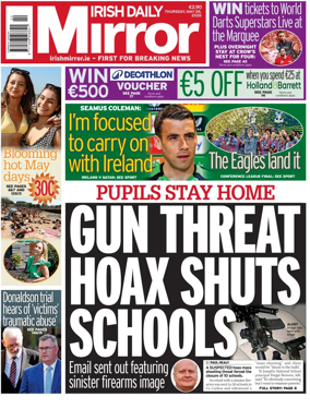 Cover of Irish Daily Mirror