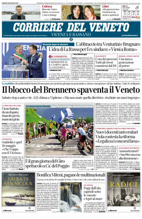 Cover of Corriere del Veneto (Vicenza e Bassano)