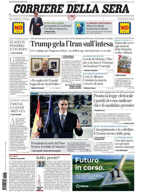 Cover of Corriere della Sera