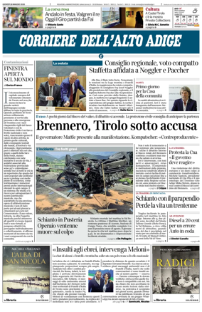 Cover of Corriere dell'Alto Adige