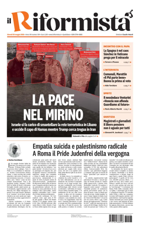 Cover of Il Riformista (Italy)