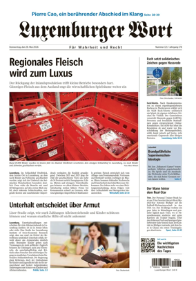 Cover of Luxemburger Wort