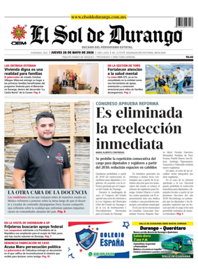 Cover of El Sol de Durango