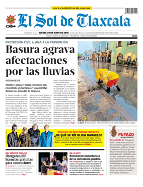 Cover of El Sol de Tlaxcala