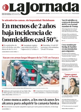 Cover of La Jornada