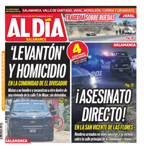 Cover of Periodico Al Dia (Salamanca)