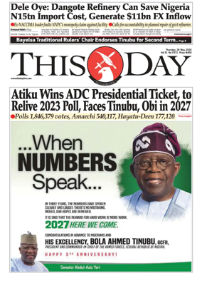 Cover of THISDAY