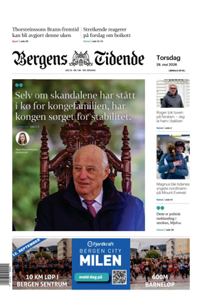 Cover of Bergens Tidende