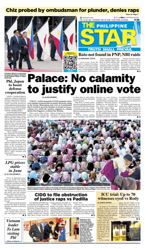 Cover of The Philippine Star